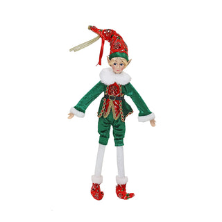 CX2534A Duende Christmas Green Flexible Chico 45 cm.