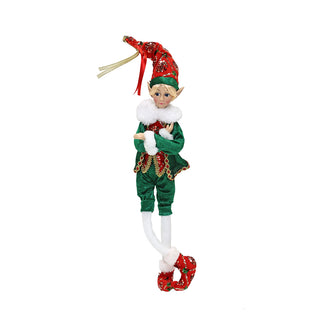 CX2534A Duende Christmas Green Flexible Chico 45 cm.