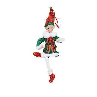 CX2534A Duende Christmas Green Flexible Chico 45 cm.