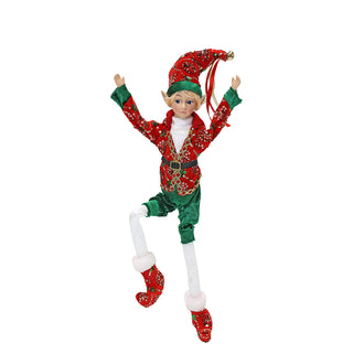 CX2534B Duende Christmas Red Flexible Chico 45 cm.