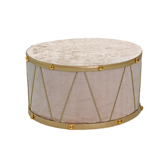 CX25424 Ornamento Tambor Ivory Gold Grande 40 cm.