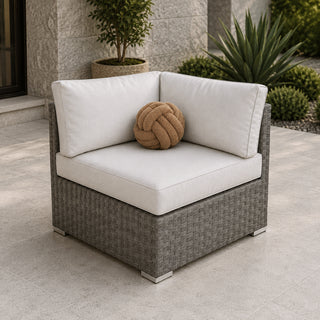 KA25EG Esquinero Kauna Oa Corteza Gris 85x85x65 Cm.