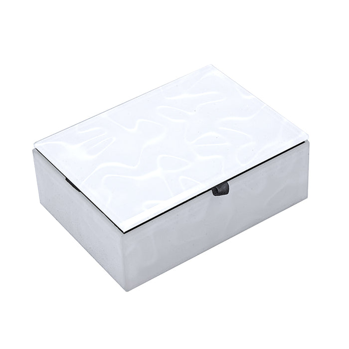 HM2432BN Caja Rectangular Blanco Nube 16cm(L)x 12cm(P)x 6cm(A)