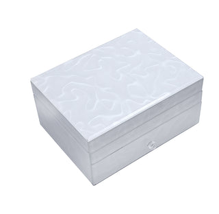 HM2434BNG Caja Joyero Grande Blanco Nube 22cm(L)x 17cm(P)x 10cm(A)