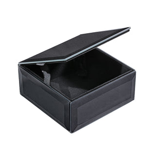HM2440N Caja Cuadrada Espejo Negro 12cm(L)x 12cm(P)x 6cm(A)