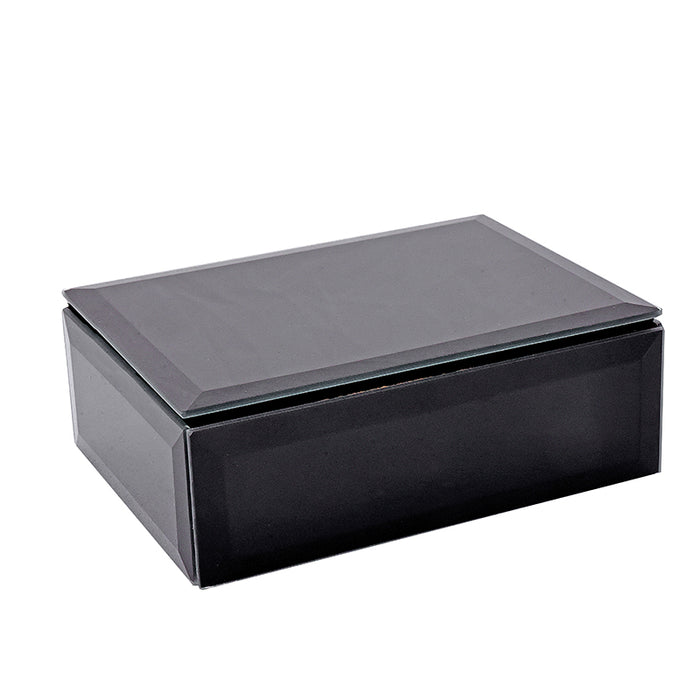 HM2441N Caja Rectangular Espejo Negro 16cm(L)x 12cm/P)x 6cm(A)