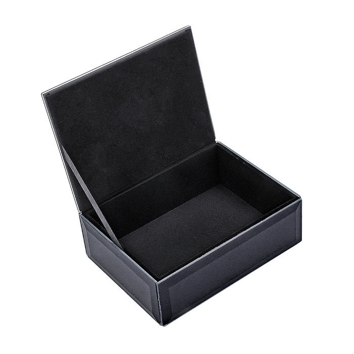 HM2441N Caja Rectangular Espejo Negro 16cm(L)x 12cm/P)x 6cm(A)