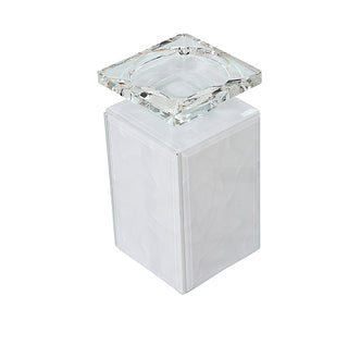 HM2442BNG Portacirio Grande Blanco Nube 9cm(L)x 9cm(P)x 18cm(A)