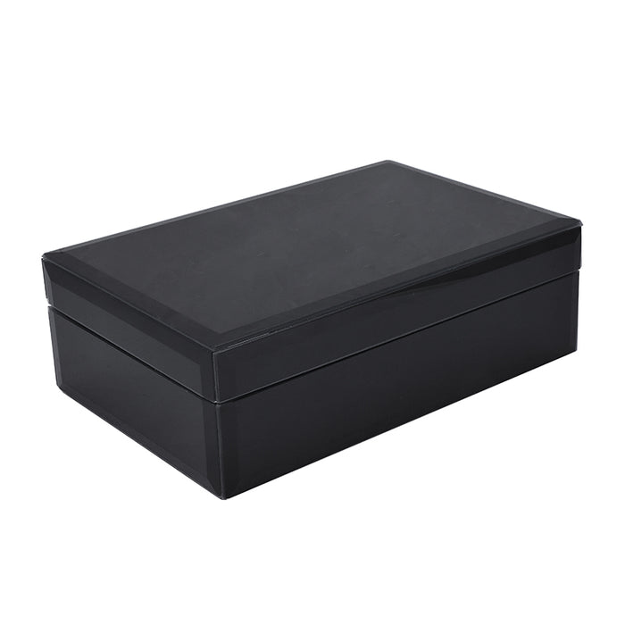 HM2444NM Caja Joyero Mediano Espejo Negro 24cm(L)x 16cm(P)x 8.5cm(A)