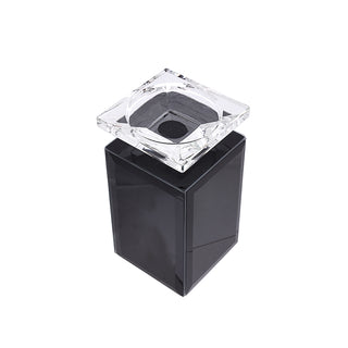 HM2448NG Portacirio Grande Espejo Negro 9cm(L)x 9cm(P)x 18cm(A)