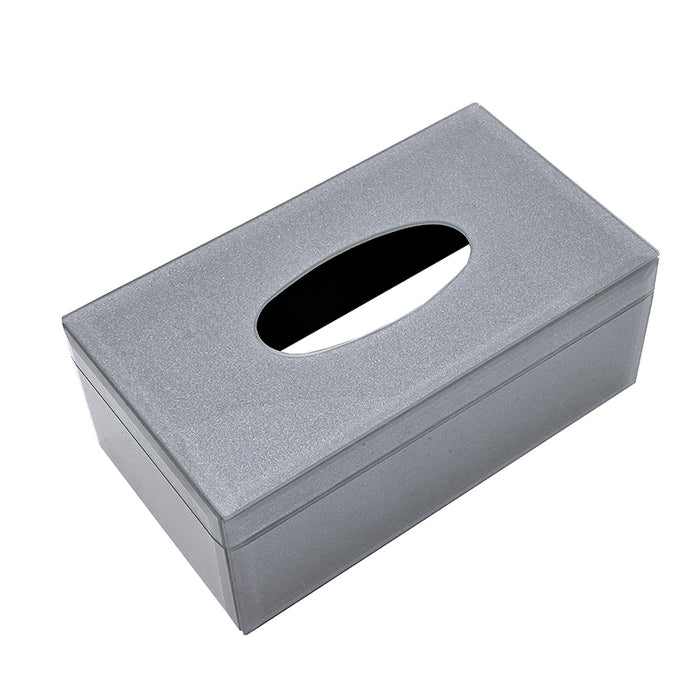 HM2450PF Caja Pañuelos Plata Frost 26cm(L)x 15cm(P)x 10cm(A)