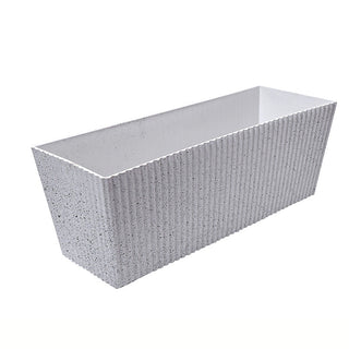 KAL110T Maceta Arena Blanca Rectangular 45x16x16cm.