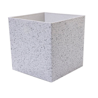 KAL14TG Maceta Arena Blanca Cuadrada Grande 20x20cm.
