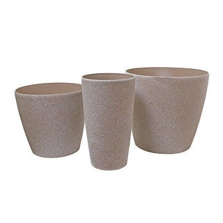 KAL3TC Maceta Arena Beige Chica 35x33cm.