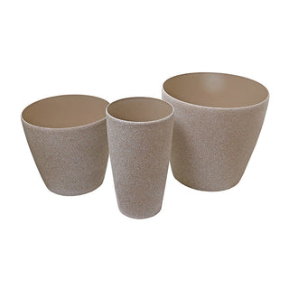 KAL3TC Maceta Arena Beige Chica 35x33cm.