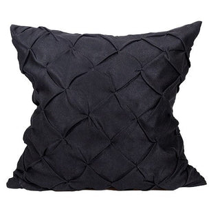 KC159NE Cubierta Capitoneado Suede Negro 50x50 cm .