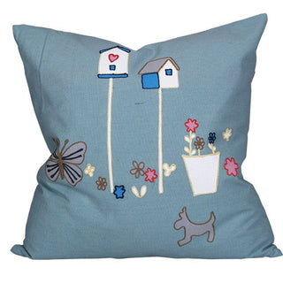 KCBIRH Cubierta Canvas Casitas Pájaros 50x50 cm .