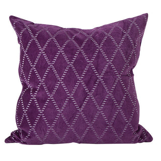 KCRO5BE Cubierta Terciopelo Rombos Berry 50x50 cm