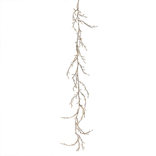 LDE644CC  Guirnalda Ramas Champaña Frost 200LED Cálido 280 cm.
