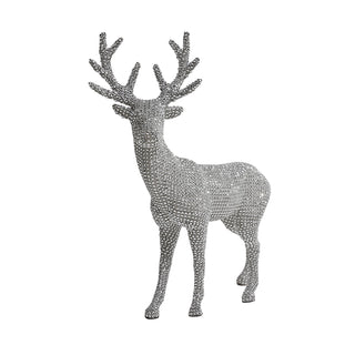 LO24660 Venado Diamante Chico Plata 44 x 52 cm.