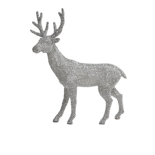 LO24660 Venado Diamante Chico Plata 44 x 52 cm.