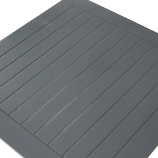 LW03GO Mesa Gaudi Gris Oxford de plástico resistente al sol PP-UV 80x80x75cm.