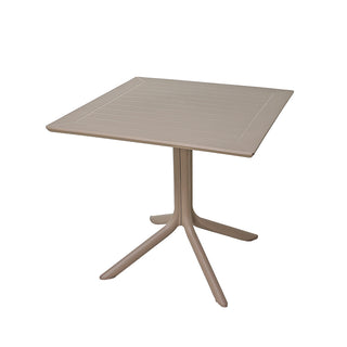 LW03TA  Mesa Gaudi Taupé de plástico resistente al sol PP-UV 80x80x75cm.