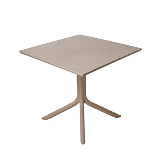 LW03TA  Mesa Gaudi Taupé de plástico resistente al sol PP-UV 80x80x75cm.