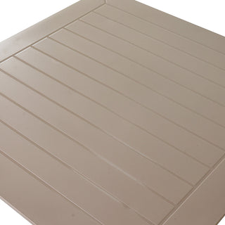 LW03TA  Mesa Gaudi Taupé de plástico resistente al sol PP-UV 80x80x75cm.