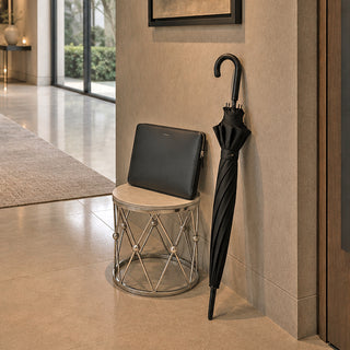 MQ3045PC Mesa Pedestal Tambor Plata 30cm.