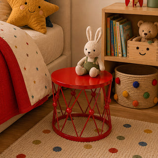 MQ3045RC Mesa Pedestal Tambor Rojo 30cm.