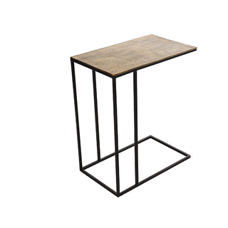 MIN069O Mesa de Servicio Metal Oro 51x30x61 cm.