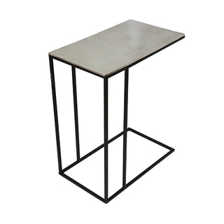 MIN069P Mesa de Servicio Metal Plata 51x30x61 cm.