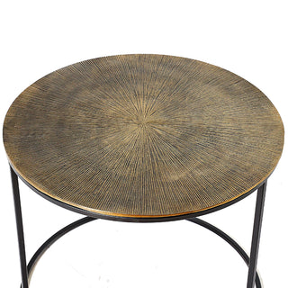 MIN3001 Mesa de Centro Metal Oro Grande 56 cm.