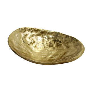 MINO0370 Centro Tazón Metal Oro 18 cm.