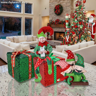 CX2467R Ornamento Regalo Rojo 20 cm.