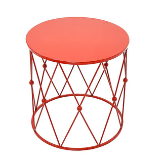 MQ3045RG Mesa Pedestal Tambor Rojo 50cm.