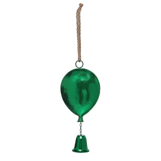 MQ6180V Ornamento Globo Metal Verde 42cm.