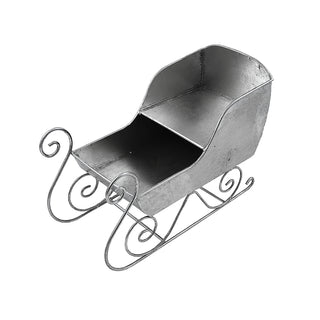 MQ6576P Trineo Metal Plata 37x25cm.