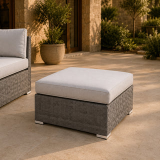 KA25OG Ottoman/Mesa Kauna Oa Corteza Gris 75x75x32 Cm.