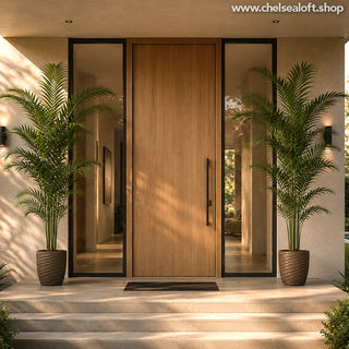 AL54042 Palma Areca Extra Grande con Maceta de Plástico Negra 210cm.