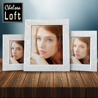 HM2483BNM Portarretrato Blanco Nube 5x7" 20cm(L)x 25cm(A)