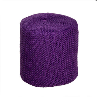 LE108MM Puff Tejido Sweater Morado Mediano 42 cm.