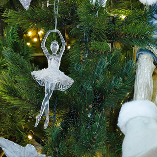 RH0715 Ornamento Bailarina De Hielo 5ta.Posición 17 Cm.