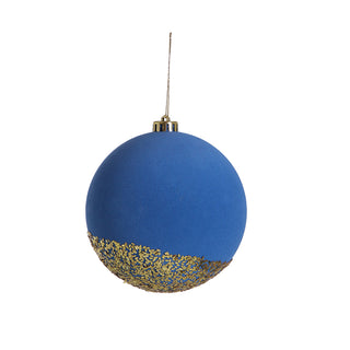 RJL239AM Esfera Gala Terciopelo Azul 15 Cm.