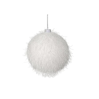 RJL321B Esfera Plumaje Blanco 15 CM.