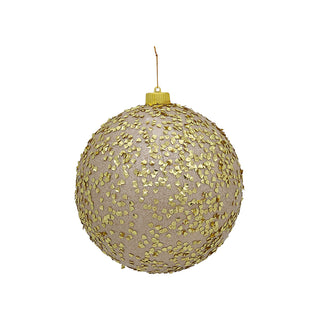 RJL337OG Esfera Pedrería Oro 20 cm.