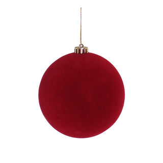 RJL343R Esfera Terciopelo Rojo 15 Cm.