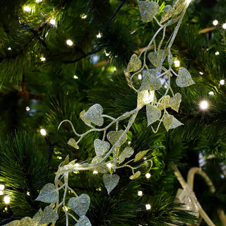 RJL362BR Guirnalda Hojitas Bronce 18 LEDS 180 Cm.