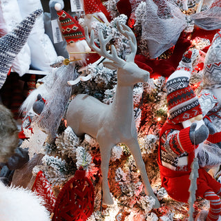 RJL367G Venado Terciopelo Gris 45 Cm.